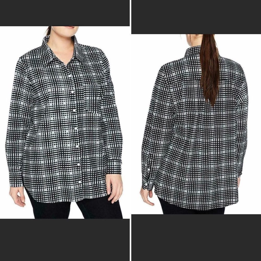 LYSSE Schiffer Button Down Shirt Top-M